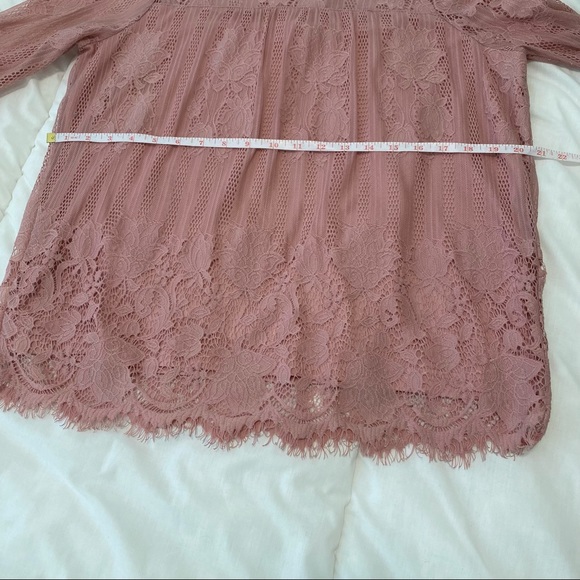 Soho pink mesh floral blouse Size XS - Picture 15 of 16
